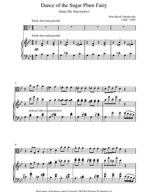 Dance Of The Sugar Plum Fairy From The Nutcracker For String Trio (or Wind Trio Or Mixed Trio)
